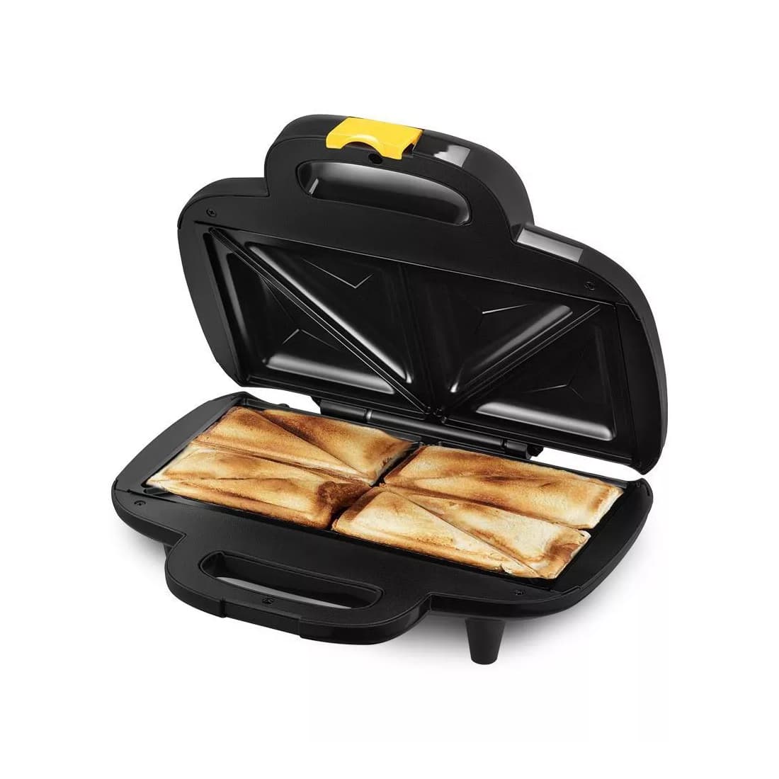 Бутербродница, Kitfort, КТ-3671, Количество видов панелей 1 шт, Формы сэндвичи, Антипригарное покрытие , Цвет черный