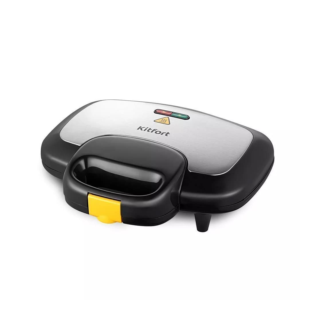 Бутербродница, Kitfort, КТ-3671, Количество видов панелей 1 шт, Формы сэндвичи, Антипригарное покрытие , Цвет черный