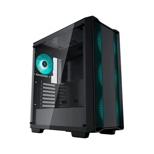 Компьютерный корпус, Deepcool, CC560 V2 R-CC560-BKGAA4-G-2, ATX/Micro ATX, USB 3.0*1/2.0*1, HD-Audio+Mic, 3*120mm Led Mint/1*120mm Led Mint , Высота процессорного кулера до 163мм, Длина VGA до 370мм, 2*3.5"/2+1*2.5", Слот 7, Сталь 0,6, 416x210x477мм, Без Б/П, Чёрный