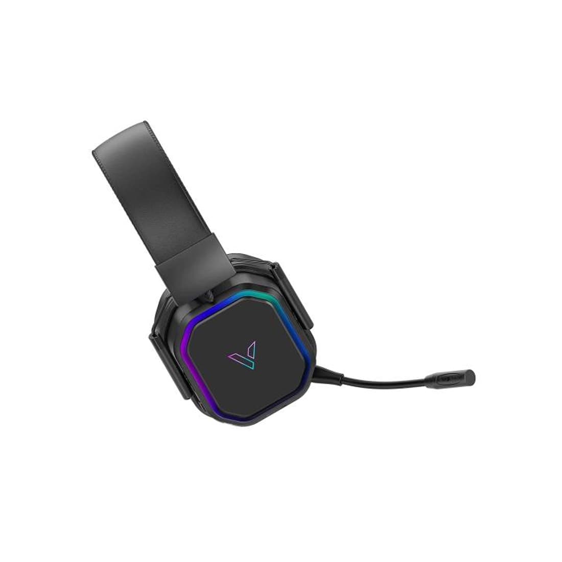 Гарнитура, Rapoo, VH850, Тип крепления: Дуговые, Микрофон, Беспроводные, Bluetooth 5.2, 2.4 GHz, RGB LED, Встроенная литиевая батарея, Время работы 17-466 часов, Игровые, Черный