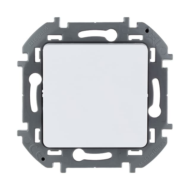 Переключатель одноклавишный, Legrand, 673650, Inspiria 10 AX 250 В белый