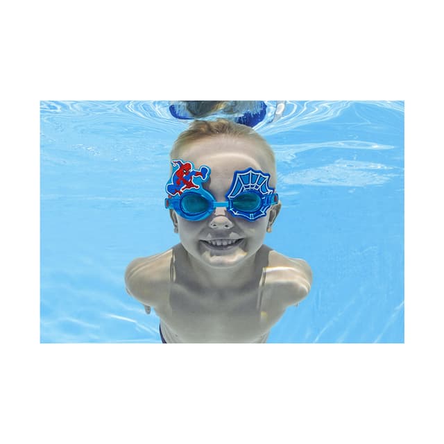 Очки для плавания Goggles, BESTWAY, 98022, Пластик, 3+, Spiderman, Красный, Блистер