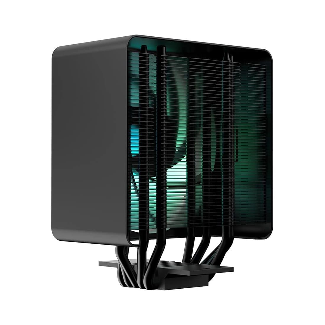 Кулер для процессора, Aerocool, APNX AP1-V BK, Intel 1700/1200/115x/775 AMD AM5/AM4, 245W, 120мм ARGB, 600-1800±10% об/м, 76.3CFM, 16.1-32.8dBA, PWM 4pin + ARGB 5V 3pin, 129х75х165мм, Чёрный