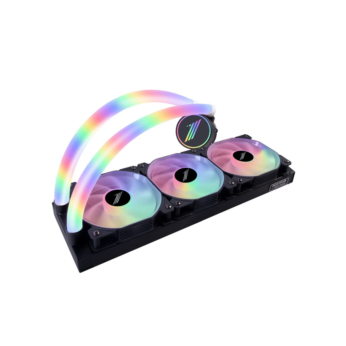 Кулер с водяным охлаждением, 1STPLAYER, MOTHRA MT360 BLACK, Intel LGA: 775/115x/1200/1366/2011/2066 и AMD: AM4/AM3/AM2/FM1/FM2/FM3, TDP300W, 3*120мм, 800-2500 об/мин, 38.09дБ, 95.34 CFM, 3-pin ARGB/4-pin ARGB, 397 х 120 х 27 мм, Черный