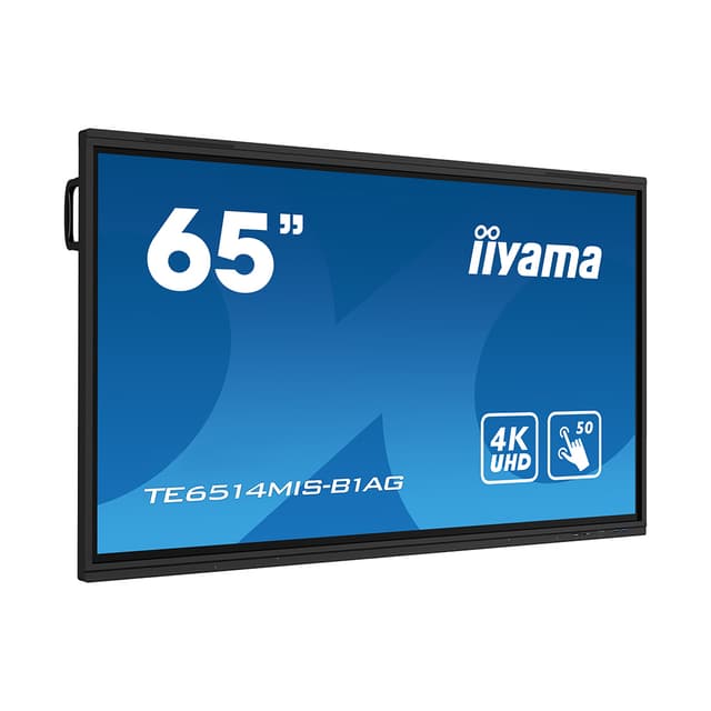 Интерактивная панель, iiyama, TE6514MIS-B1AG, 65", 4K, Android 13, V100, Quad core A76+A55, ОЗУ 8гб, ПЗУ 64гб, чёрный