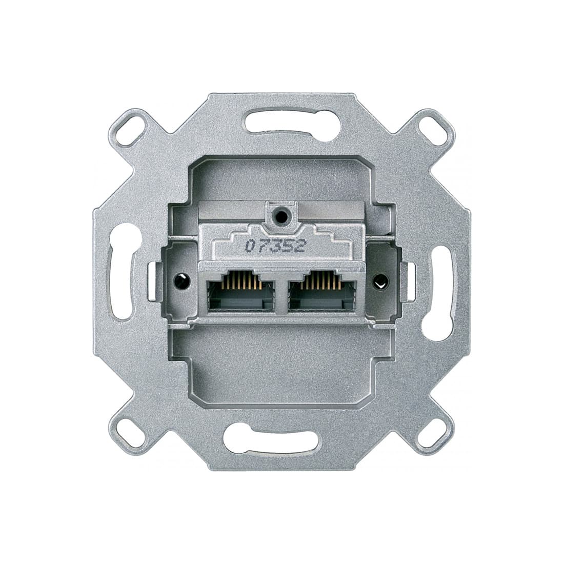 Компьютерная розетка RJ45 мех-м, MERTEN, MTN465706, х2 8/8 кат. 6