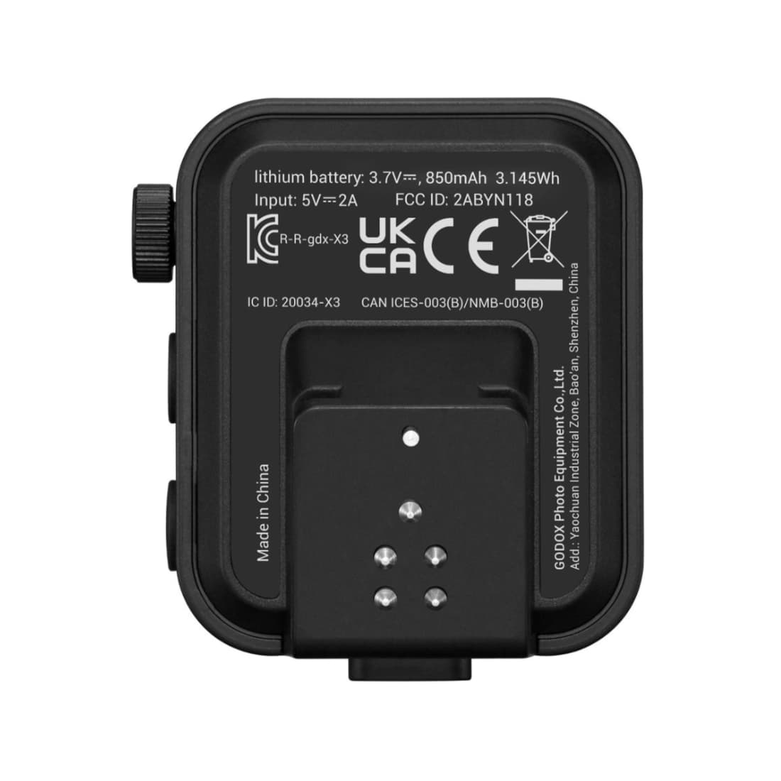 Радиосинхронизатор, Godox, X3-C, TTL для Canon, аккумулятор 850 мАч, радиус 100м., 32 канала, с сенсорным дисплеем