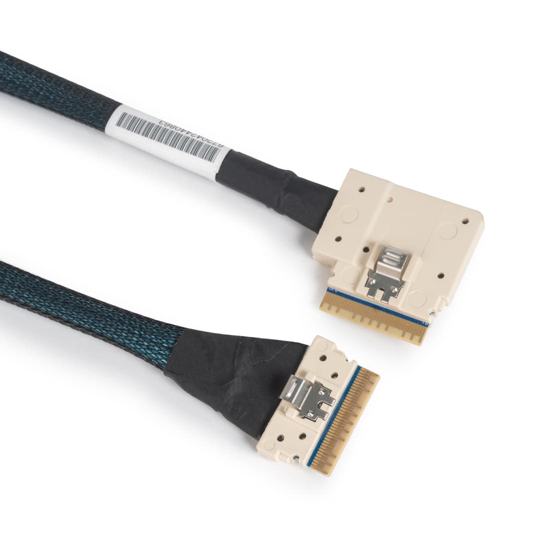 Кабель интерфейсный Slim SAS NVMe, Supermicro, CBL-SAST-1268-85, Slimline x8 (LE) to Slimline x8 (STR), 68cm, 85 OHM, RoHS