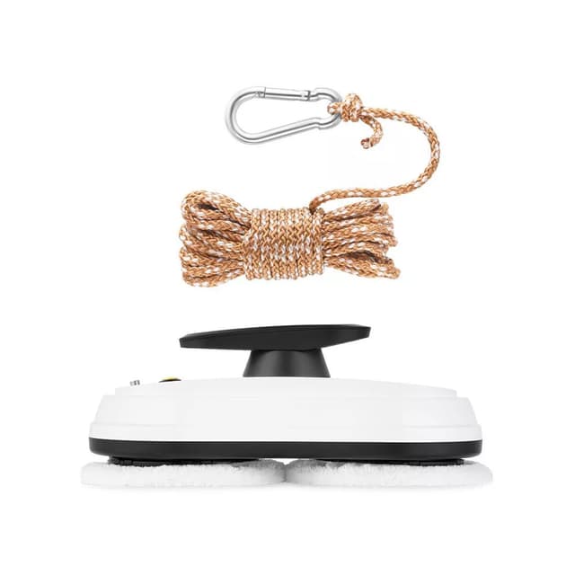 Робот для мойки окон, Kitfort, КТ-5182, 3 режима, Скорость чистки 1 м2/5.5 мин, Время работы 20 мин, Уровень шума ? 65 дБ, Длина страховочного троса/шнура блока питания 4м, Мощность 80 Вт, Белый/Черный