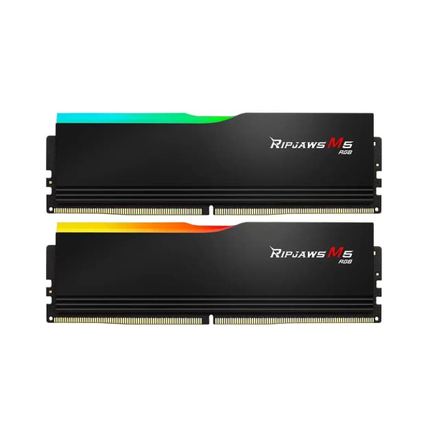 Комплект модулей памяти, G.SKILL, Ripjaws M5 RGB F5-6000J3238G32GX2-RM5RK, DDR5, 32GB (Kit 2x16GB), CL32, 1.40 V, DIMM <PC5-48000/6000MHz>