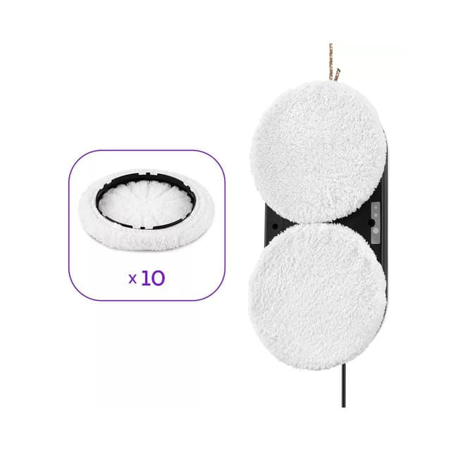 Робот для мойки окон, Kitfort, КТ-5188, 3 режима, Скорость чистки 1 м2/5.5 мин, Время работы 20 мин, Уровень шума 65 дБ, Длина страховочного троса/шнура блока питания 4м, Мощность 80 Вт, Белый/Черный