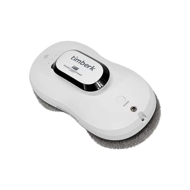 Робот-мойщик окон, TIMBERK, T-WR10, Мощность 90 Вт, Сила всасывания 2600 Па, 3 Режима, Диапазон рабочих температур от 0 до +40 °С, Скорость уборки 3 мин/1м2, Встроенный резервный аккумулятор (до 600 мАч) и страховочный трос (4 метра) для надежного удержания на вертикальной поверхности, Белый