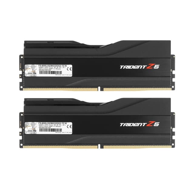 Комплект модулей памяти, G.SKILL, Trident Z5 5-6000J3238G32GX2-TZ5K, 64GB (Kit 2x32GB), CL32, 1.40V, DIMM <PC5-48000/6000MHz>