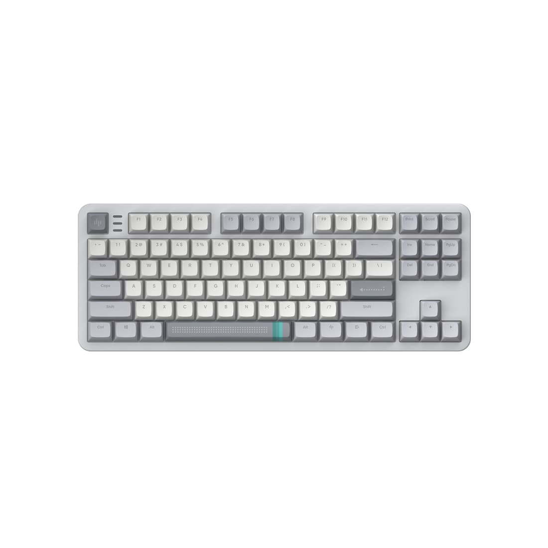 Клавиатура, Dark Project, DPKB_DAYLIGHT_87_ANSI_UA, ALU87A Daylight, Игровая, Механическая, TKL, g3ms Zircon switches, USB, Подсветка RGB, Размер: 362 x 136 x 42 мм., Анг/Рус, Серый