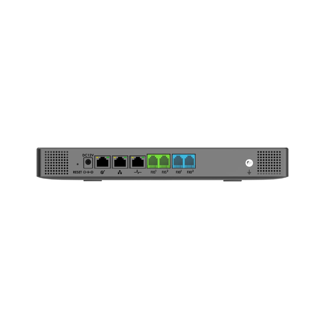 IP-АТС, Grandstream, UCM6302, 2 RJ11 FXS, 2 RJ11 FXO, 2x GbE PoE LAN/WAN, 1 порт горячего резервирования, 1000 пользователей SIP, 100 одновременных вызовов, UCM RC, VideoServer, блок питания 12 В/1.5 А