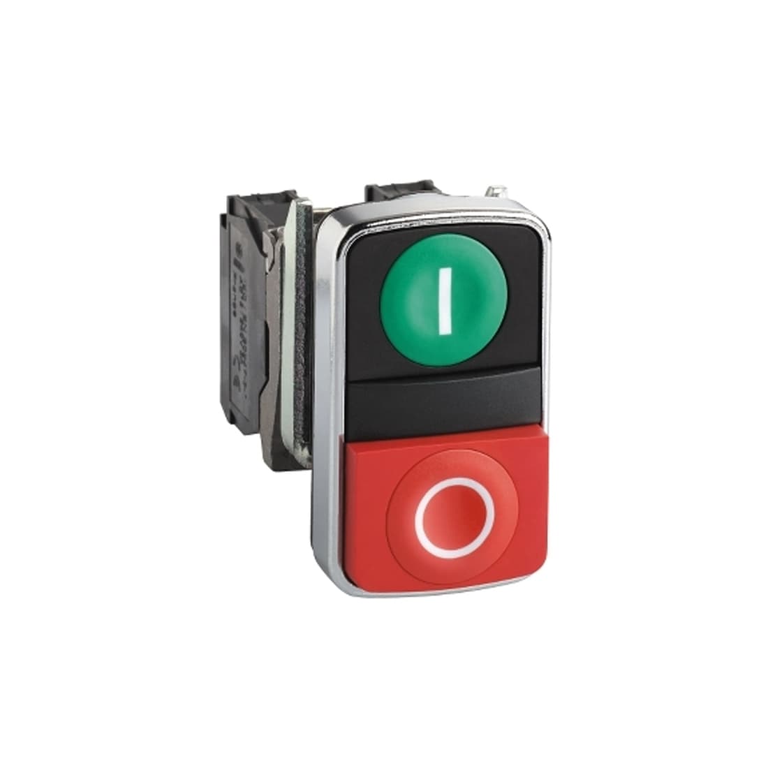 Кнопка двойная, SE, XB4BL73415, 22мм с маркировкой