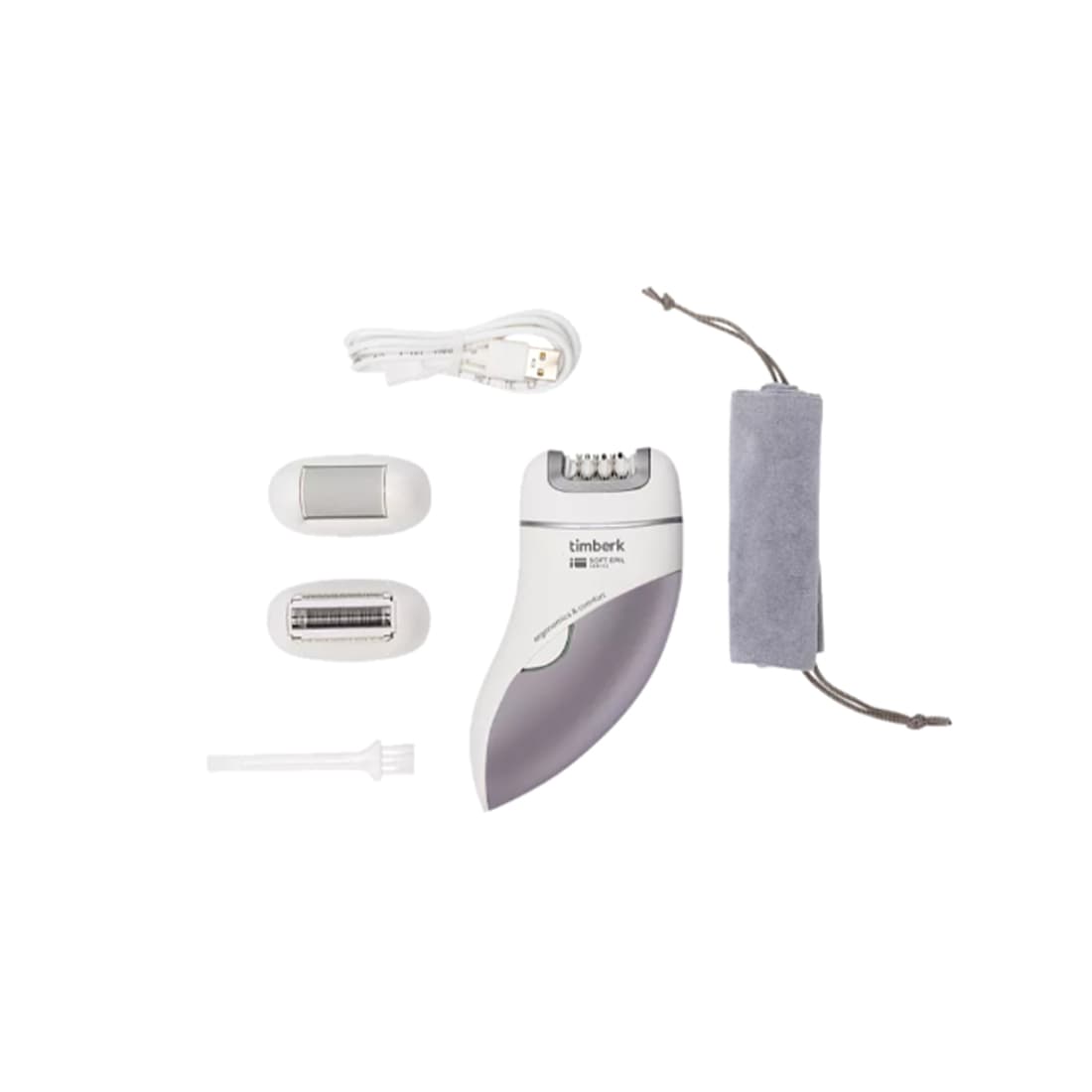 Эпилятор, Timberk, T-EP01N3, Мощность 5 Вт, Число скоростей 1 , Время зарядки 120 мин , Цвет белый