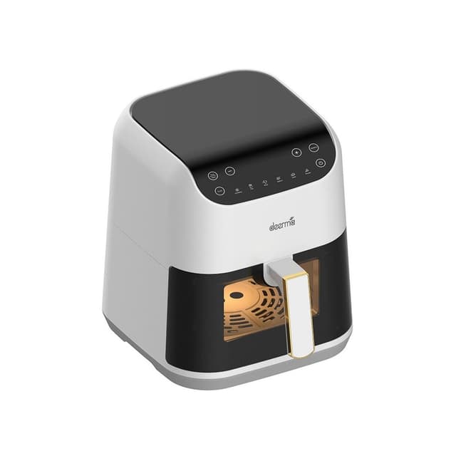Аэрофритюрница, Deerma, Air Fryer DEM-KZ130W, Объем чаши 5.5 л, Мощность 1300 Вт, Таймер, Белый/Черный