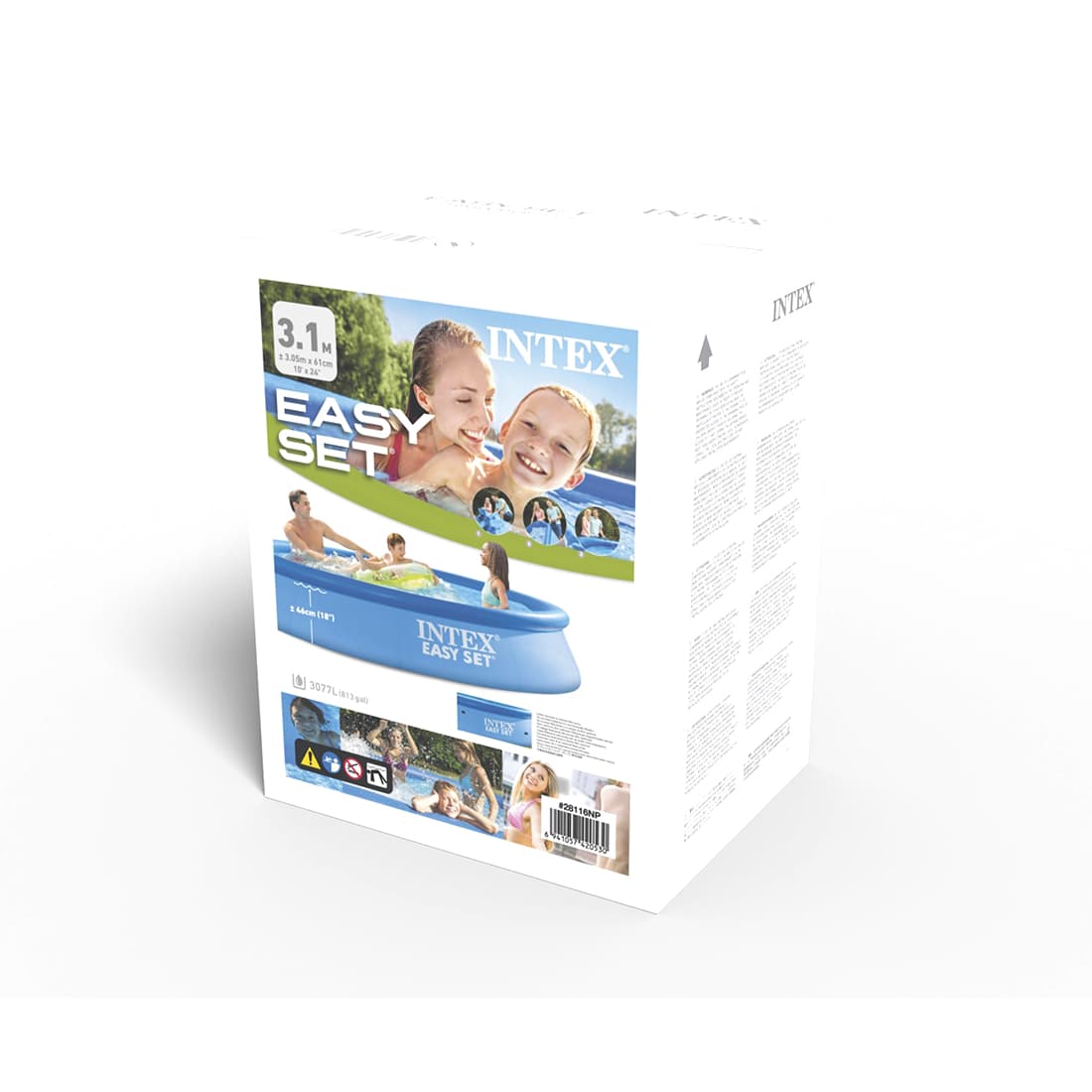 Семейный надувной бассейн Easy Set 305 x 61 см, INTEX, 28116NP, Винил, 3077 л., Голубой, Цветная коробка