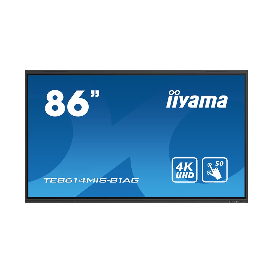 Интерактивная панель, iiyama, TE8614MIS-B1AG, 86", 4K, Android 13, 3588, Quad core A76+A55, ОЗУ 8гб, ПЗУ 64гб, чёрный