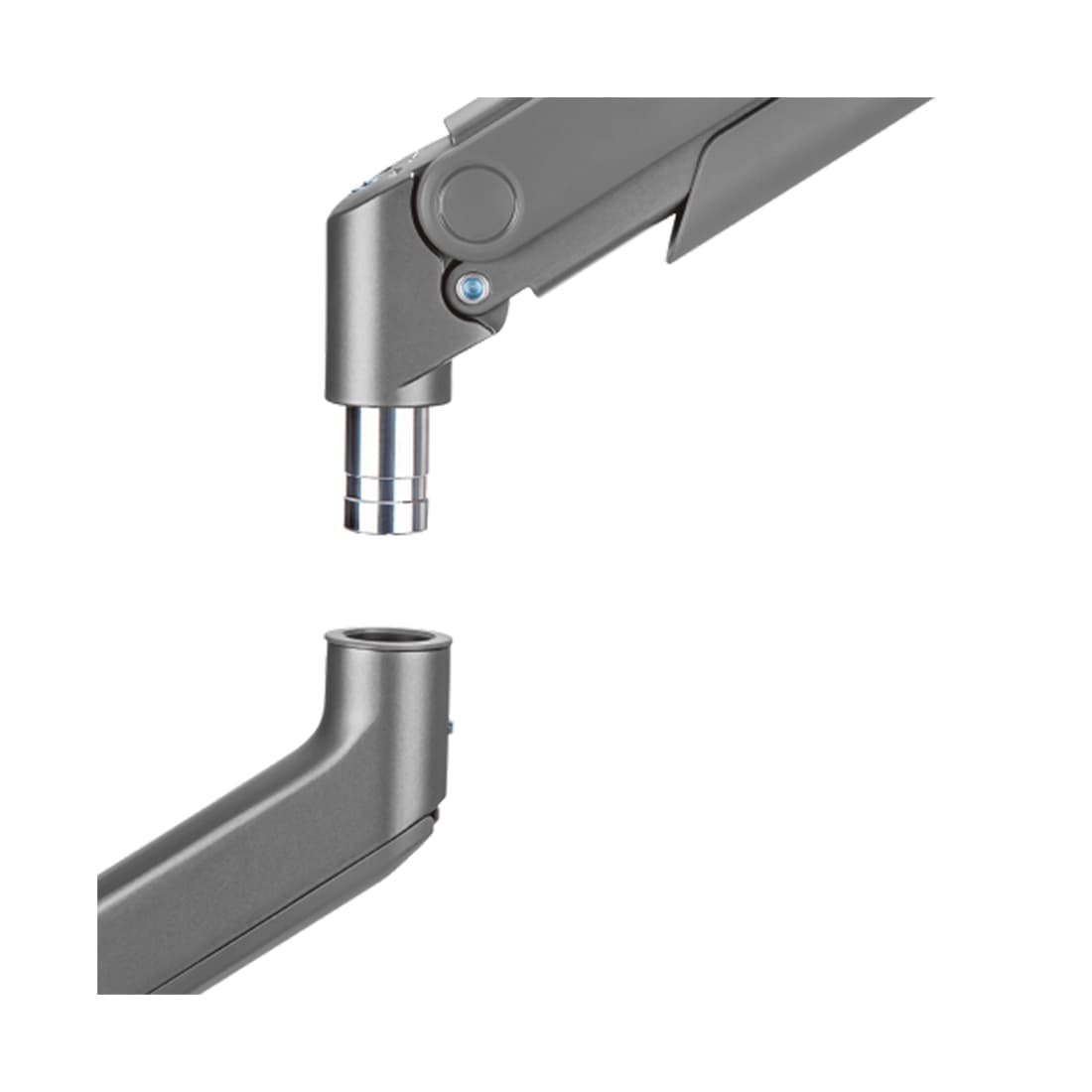 Настольный кронштейн с газлифтом, Brateck, LDT74-C012, для мониторов 17"-49", Нагрузка 2-20 кг., Наклон +50°~- 20°, Поворот +/- 90°, Вращение монитора +/- 180°, VESA 75x75,100x100, Регулировка по высоте 545 мм.