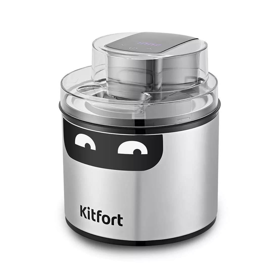 Мороженица, Kitfort, КТ-1828, Мощность 12 Вт, Ёмкость чаши 2 л, Длина шнура 1,1 м, Цвет серебритый