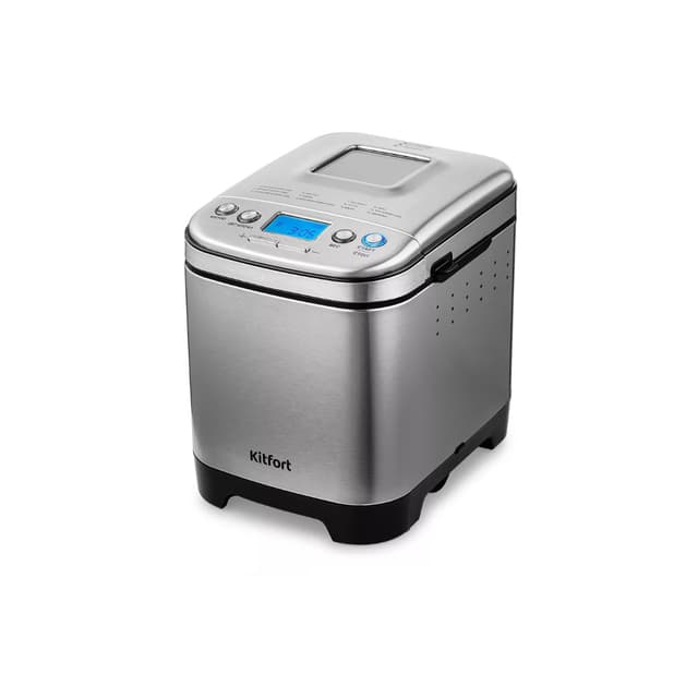 Хлебопечь, Kitfort, КТ-306, Мощность 450 Вт, Тип управления электронное, Автоматические программы 12, Цвет металлик