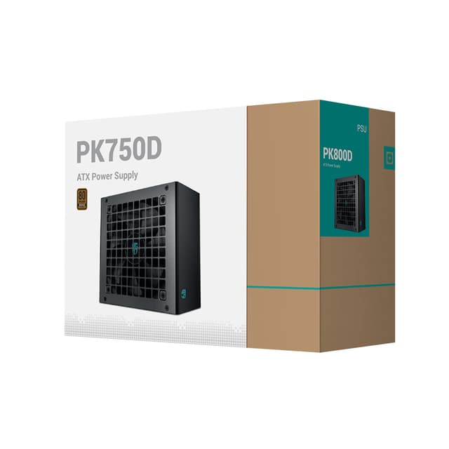 Блок питания, GamerStorm, PK750D R-PK750D-FA0B-WGEU, 750W, ATX, Bronze, 20+4 pin, 2*4+4pin, 6*Sata, 2*Molex, 4*PCI-E 6+2 pin, Вентилятор 12 см, Кабель питания, Чёрный