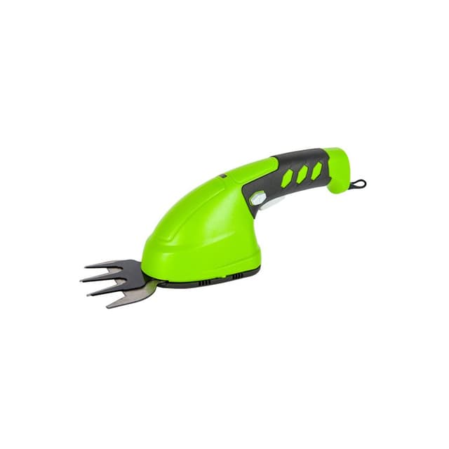 Садовые ножницы аккумуляторные, Greenworks, G36HS(2903307RU), 3,6 V со встроенным аккумулятором 2 Aч., Преимущества модели Легкий вес – 0,7 кг, Лезвие с алмазной заточкой для стрижки кустов длиною 16 см и шагом среза 10 мм, Лезвие для стрижки травы шириной 8 см, Чехлы для хранения лезвий, Время автономной работы до 30 мин, Встроенный аккумулятор 3.6V, емкостью 2 Ач., Черный/зелёный