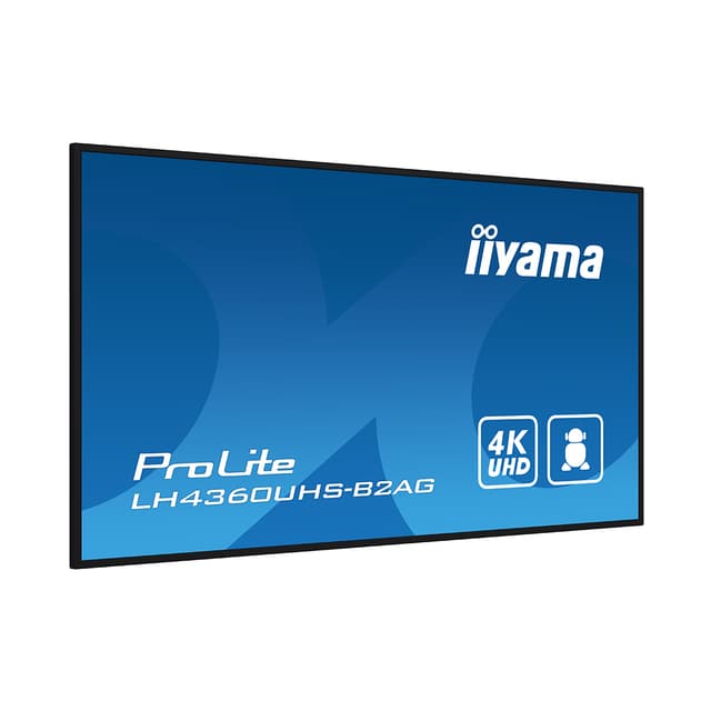 Монитор, iiyama, LH4360UHS-B2AG (PL4360), PROLITE, 43", 500 cd/m, 4K