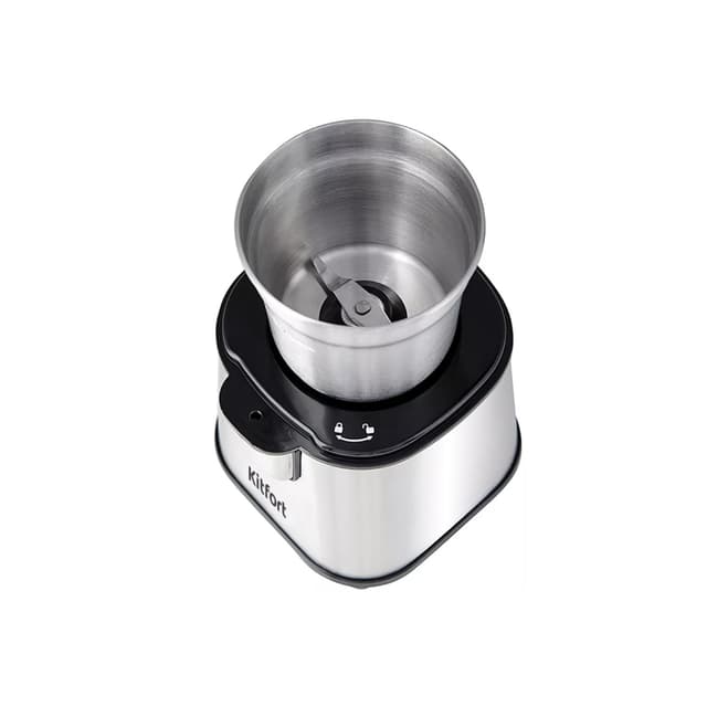 Кофемолка, Kitfort, КТ-1315, Ножевая, Мощность 180 Вт, Ёмкость резервуара 60 г, 1 степень помола, Длина шнура 0.81 м, Стальной
