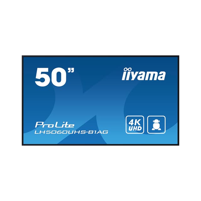Монитор, iiyama, LH5060UHS-B1AG (PL5060U), 50", 500 cd/m,4K, Android 11