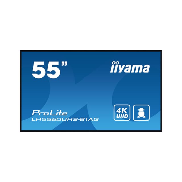Монитор, iiyama, LH5560UHS-B1AG (PL5560U), 55", 500 cd/m,4K, Android 11