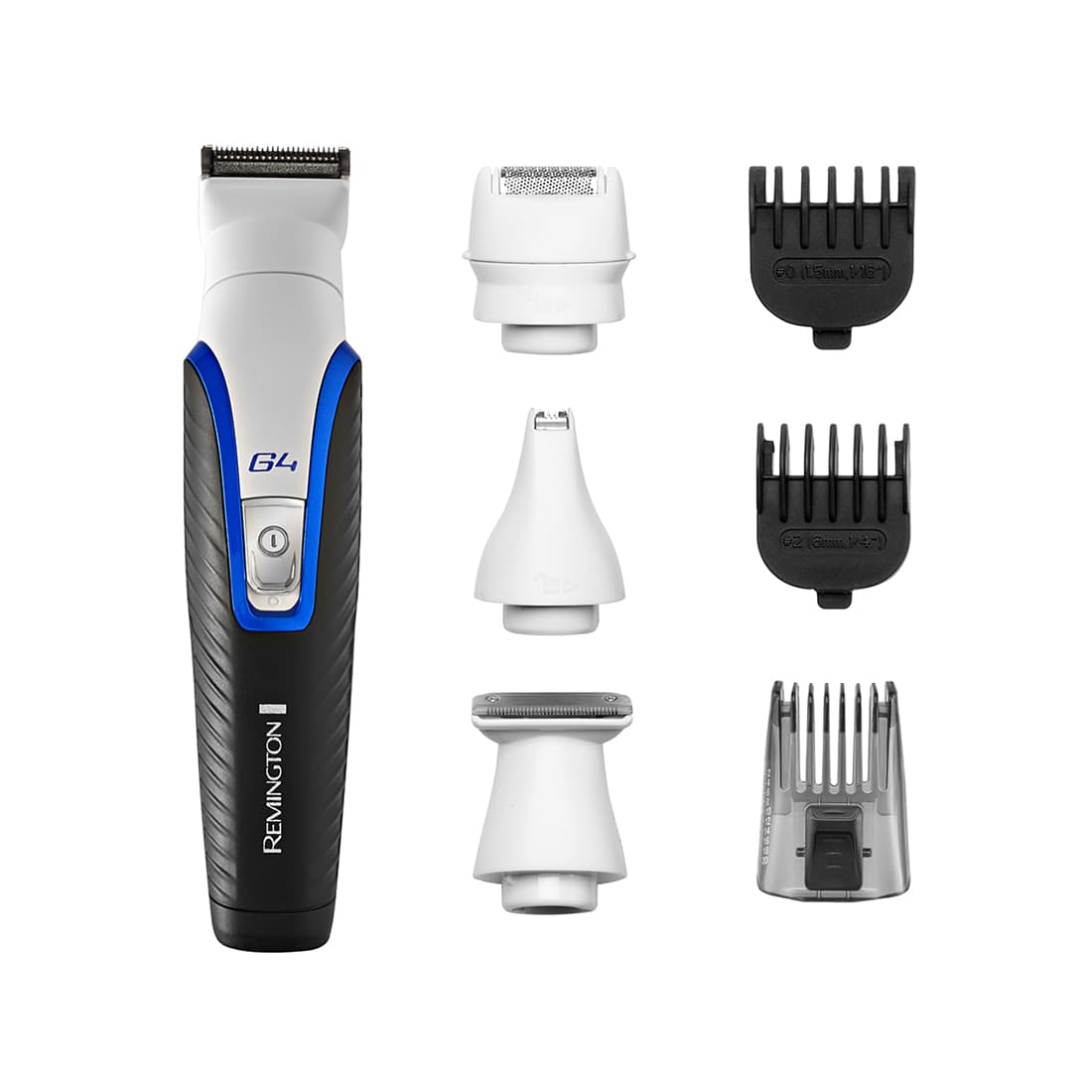 Машинка для стрижки, Remington, PG4000, 7 насадок, Чехол для путешествий, Материал лезвий нержавеющая сталь, Питание от аккумулятора и от сети, Черный/Белый