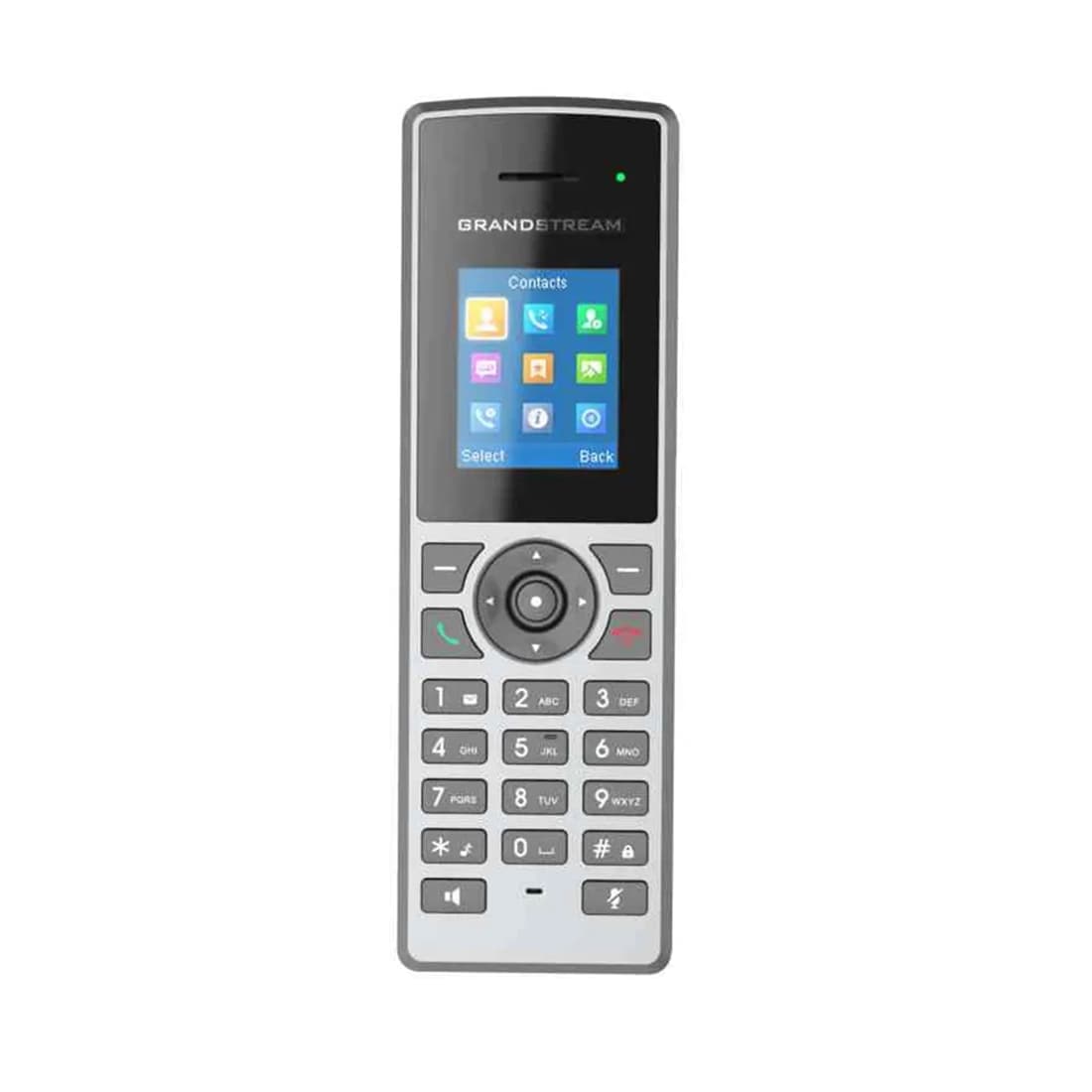 DECT IP телефон, Grandstream, DP722, 10 SIP-аккаунтов, 10 линий, ЖК-дисплей 128x160 (1.8 дюйма), 800 мАч Ni-MH AAA, блок питания Micro-USB 5 В/1 А