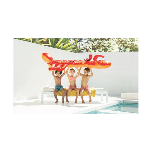 Надувная игрушка для катания верхом Лобстер (Giant Lobster) 213 х 137 см, INTEX, 57528NP, Винил, 6+, Красный, Цветная коробка