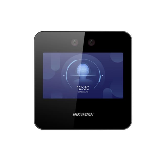 Контроллер доступа, Hikvision, DS-K1A340X, Распознавание лица, 4.3'- сенсорный экран, 2мп камера, Linux, от -10 °C до 40 °C, внутренний, 12 VDC