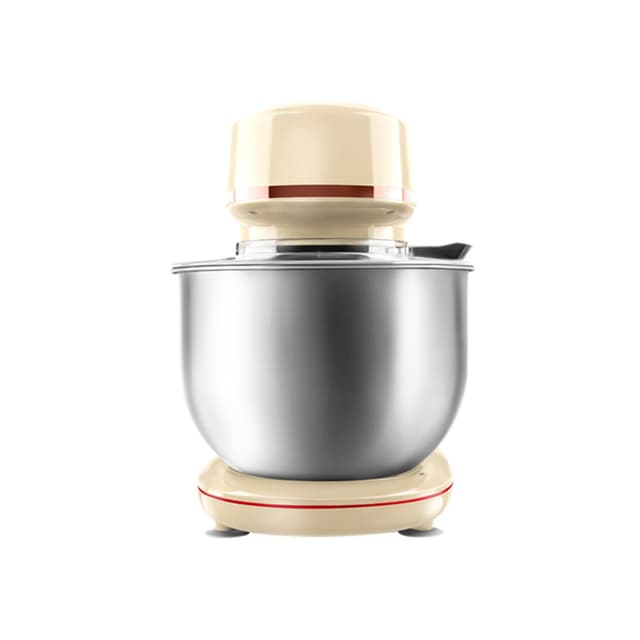 Планетарный миксер, Centek, CT-1139, Мощность 1300Вт, Чаша 5.1л, 3 насадки, 6 скоростей, Бежевый/хром