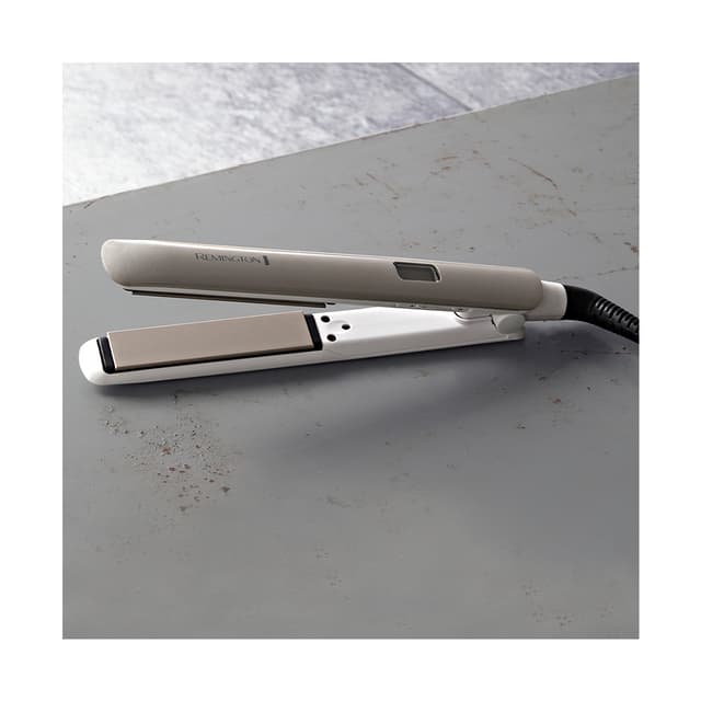 Выпрямитель для волос, Remington, S8901, Мощность 55W, 9 режимов нагрева, Керамическое покрытие рабочей поверхности, Автоотключение, Защита от перегрева, Ионизация, Серый