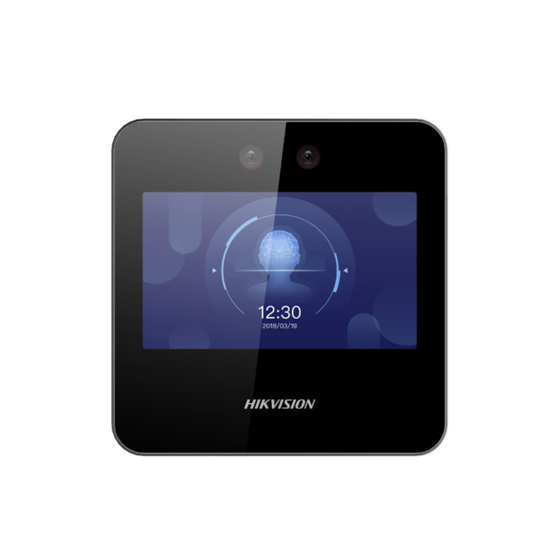 Контроллер доступа, Hikvision, DS-K1A340WX, Распознавание лица, 4.3'- сенсорный экран, 2мп камера, Linux, Wi-Fi, от -10 °C до 40 °C, внутренний, 12 VDC