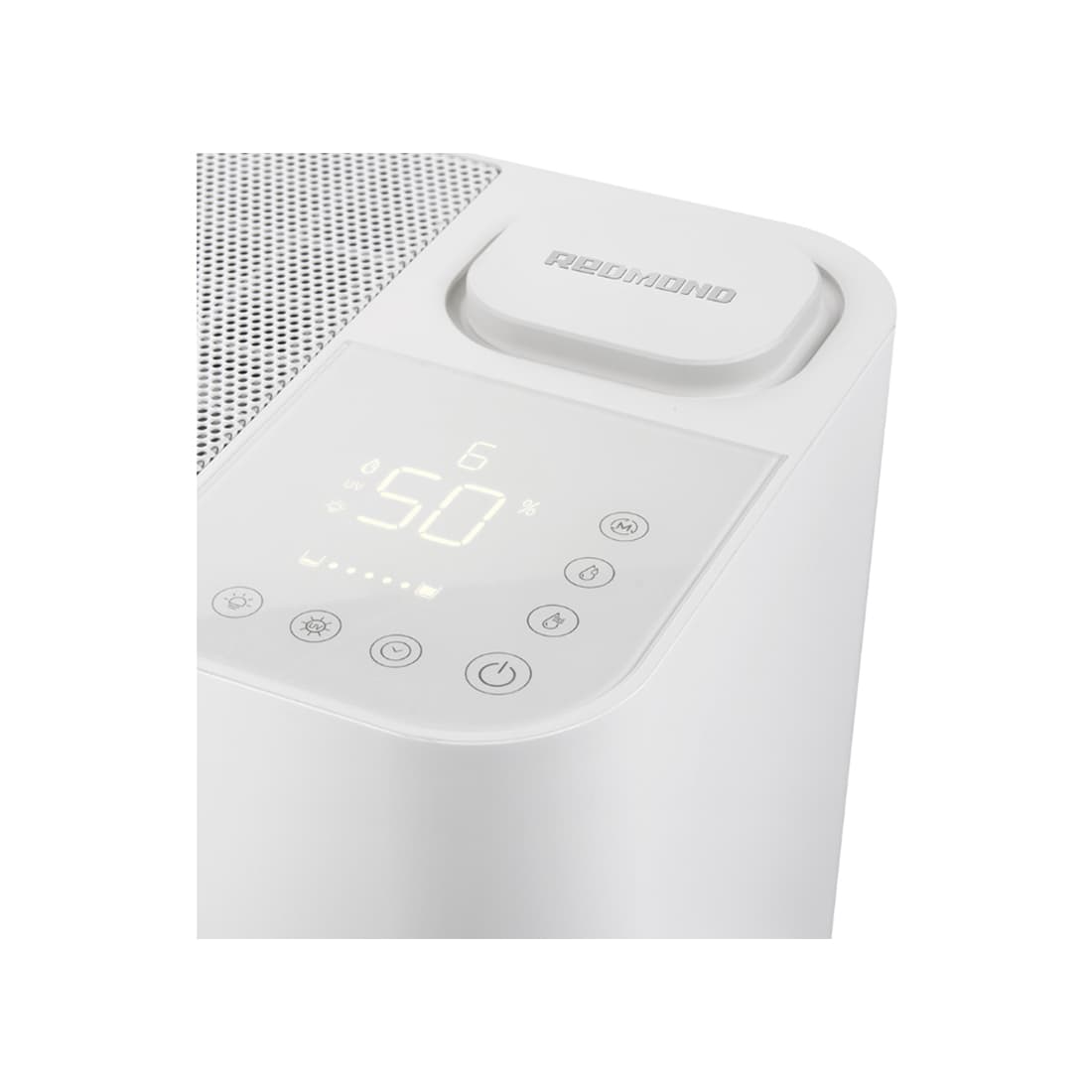 Комплекс климатический, Redmond, AP2206 Белый, Рекомендуемая площадь 80 м, Резервуар для воды 5л, Расход воды 650 мл/ч, Сенсорное управление, Длина шнура 1.5 м, Мощность 18 Вт, Белый