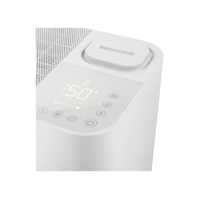 Комплекс климатический, Redmond, AP2206 Белый, Рекомендуемая площадь 80 м, Резервуар для воды 5л, Расход воды 650 мл/ч, Сенсорное управление, Длина шнура 1.5 м, Мощность 18 Вт, Белый