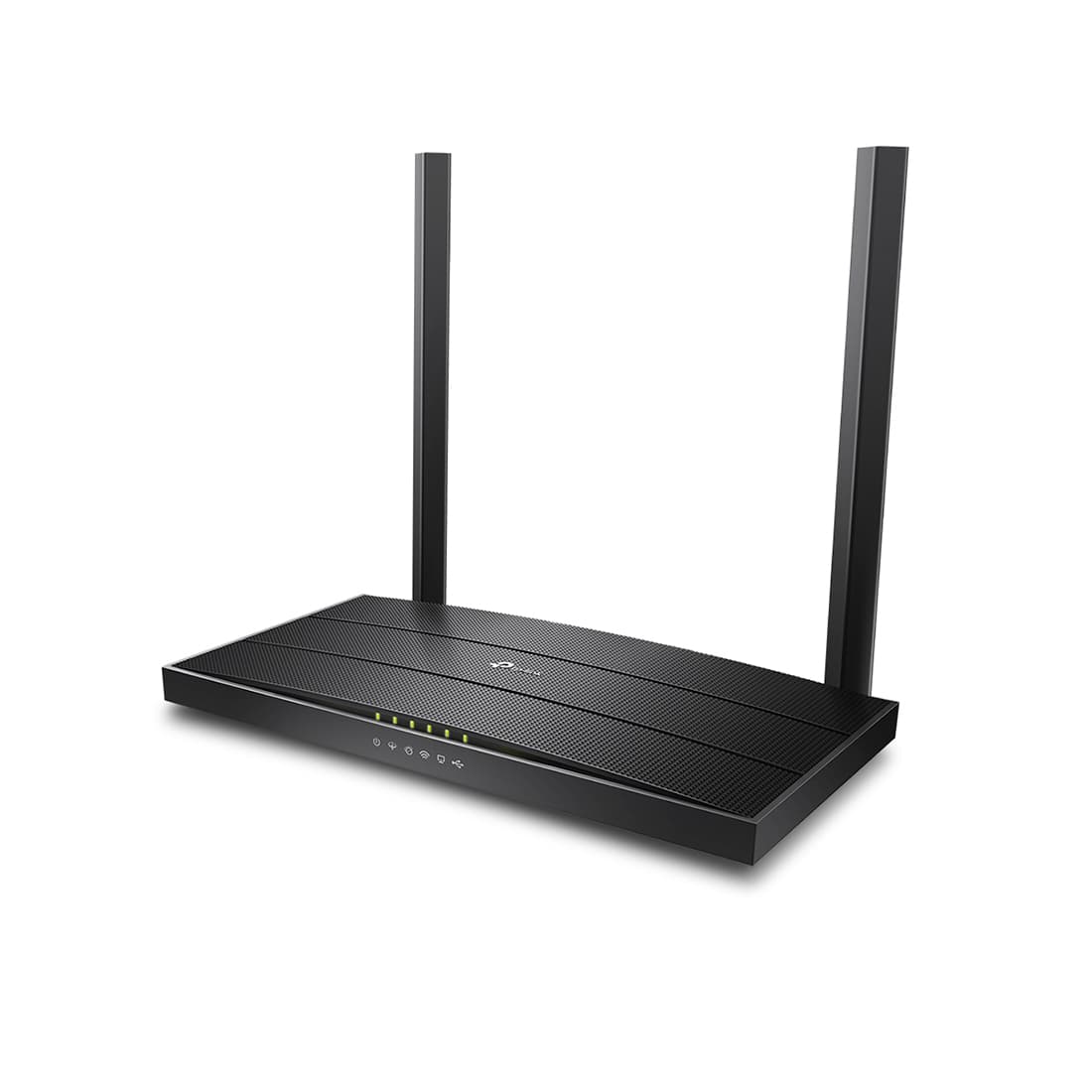 Модем, TP-Link, Archer VR400, 300 Мбит/с (2,4 ГГц) + до 867 Мбит/с (5 ГГц), 3xLAN 10/100/1000 Мбит/с RJ45, 1xLAN/WAN 10/100/1000 Мбит/с (RJ45), 1xRJ11, 1xUSB 2.0, 2 внешие антенны