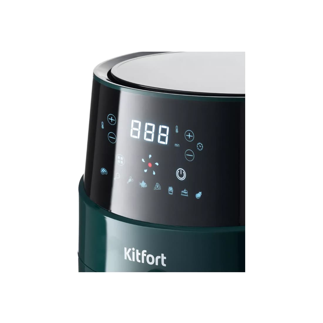 Аэрогриль, Kitfort, КТ-2222, Объём 3.3 л, Съемная крышка, Сенсорное управление, 8 автоматических программ, Таймер, Отложенный старт, Зеленый