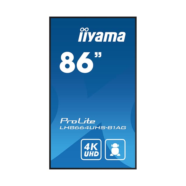 Монитор, iiyama, LH8664UHS-B1AG, PROLITE, 86"