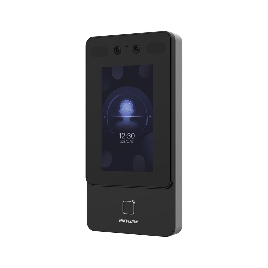 Контроллер доступа, Hikvision, DS-K1T342MX, Распознавание лица, 4.3'- сенсорный экран, 2мп камера, Mifare (1356 МГц), TCP/IP ISUP5.0 ISAPI, от -10 °C до 40 °C, IP65, 12 VDC