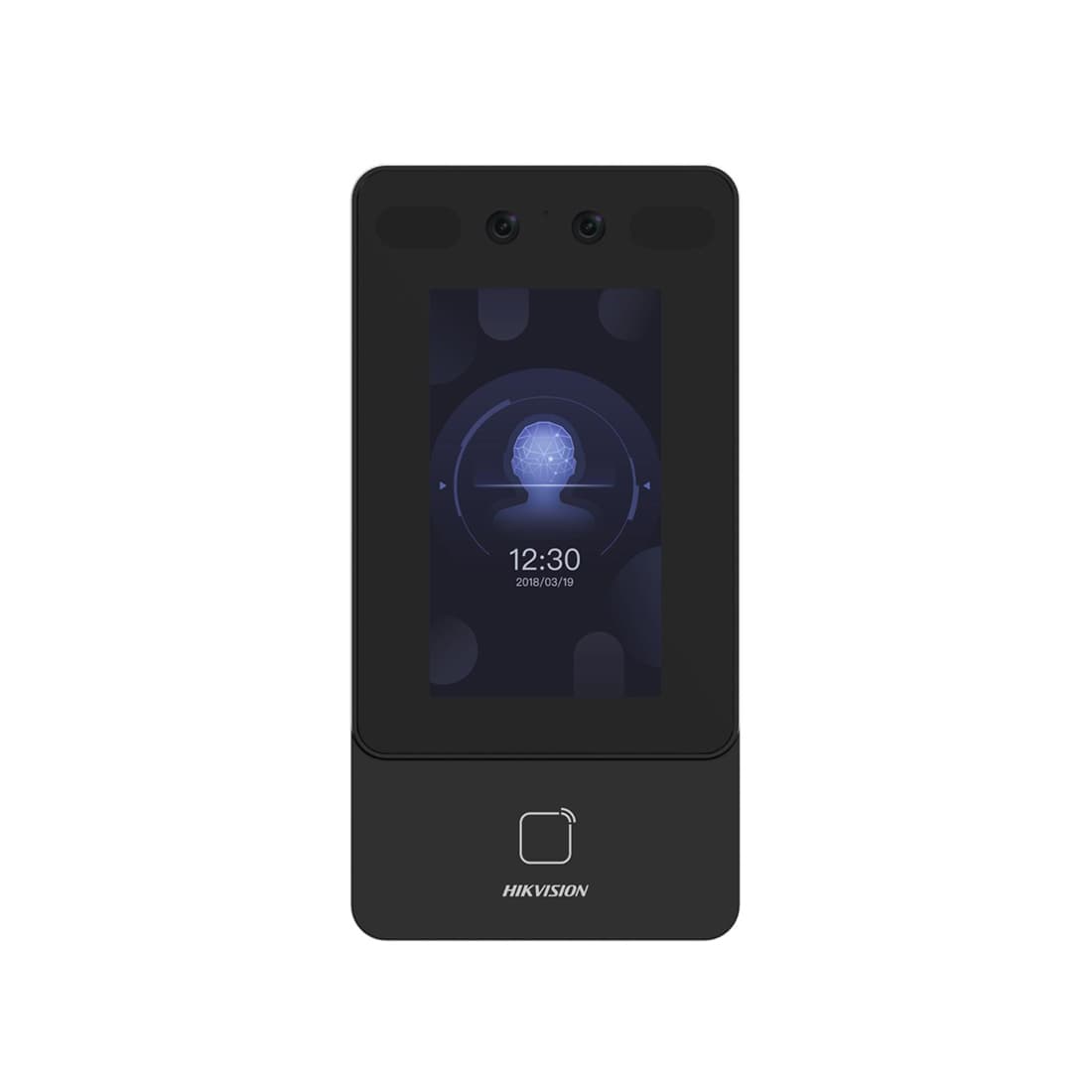 Контроллер доступа, Hikvision, DS-K1T342MX, Распознавание лица, 4.3'- сенсорный экран, 2мп камера, Mifare (1356 МГц), TCP/IP ISUP5.0 ISAPI, от -10 °C до 40 °C, IP65, 12 VDC