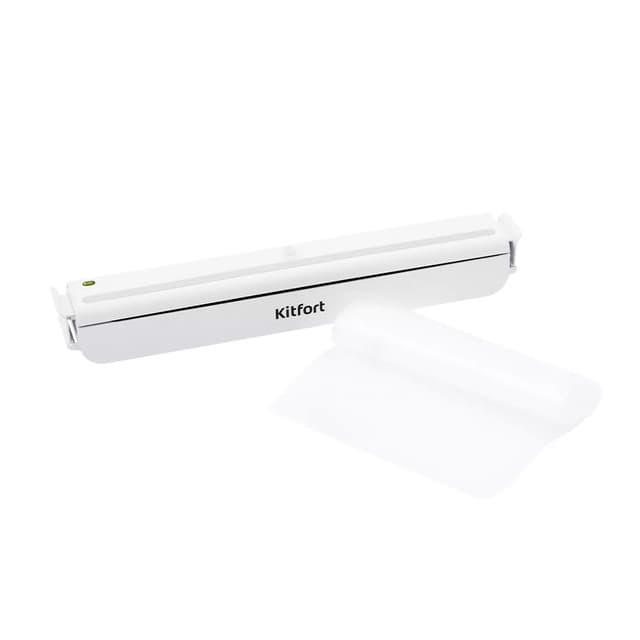 Вакууматор, Kitfort, КТ-1505-2, (белый), Кнопочное управление, Мощность 85 Вт, 2 режима работы, Ширина рулона / пакета 29 см, Белый