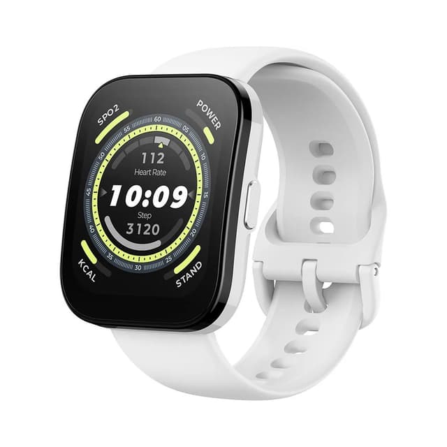 Смарт часы, Amazfit, Bip 5 A2215, Дисплей 1.91" TFT, Разрешение 320х380, Водонепроницаемые (IP68), GPS, GLONASS, Galileo, BDS, Батарея 300 мАч, Вес 26 гр, Кремово-Белый