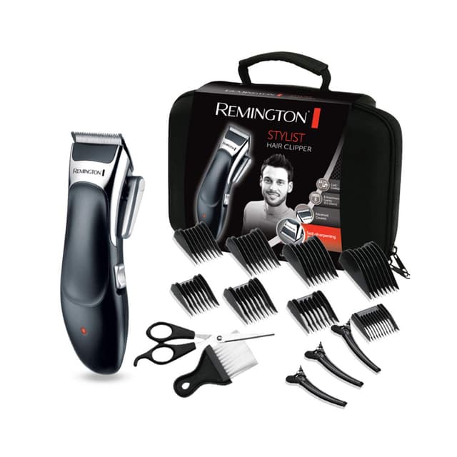 Машинка для стрижки, Remington, HC363C, Материал лезвий титан, Время работы от аккумулятора до 40 мин, 8 насадок-гребней для стрижки длиной от 3 до 25 мм, Черный/стальной